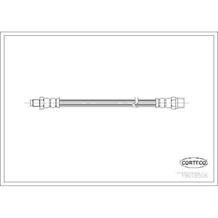Corteco Brake Hose, 19018506 19018506